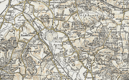 Old map of Norley Common in 1897-1909