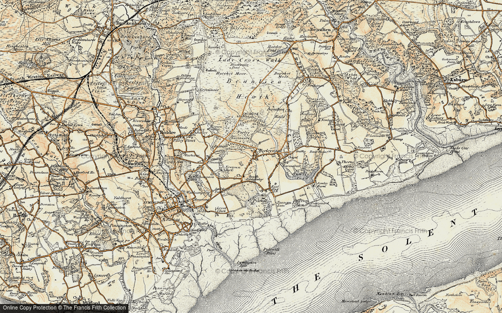 Old Map of Norleywood, 1897-1909 in 1897-1909