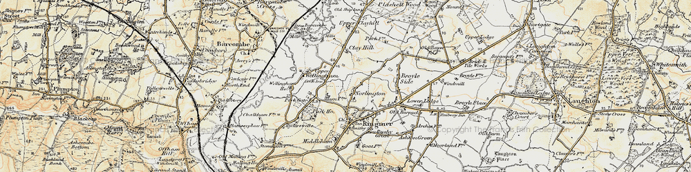 Old map of Norlington in 1898