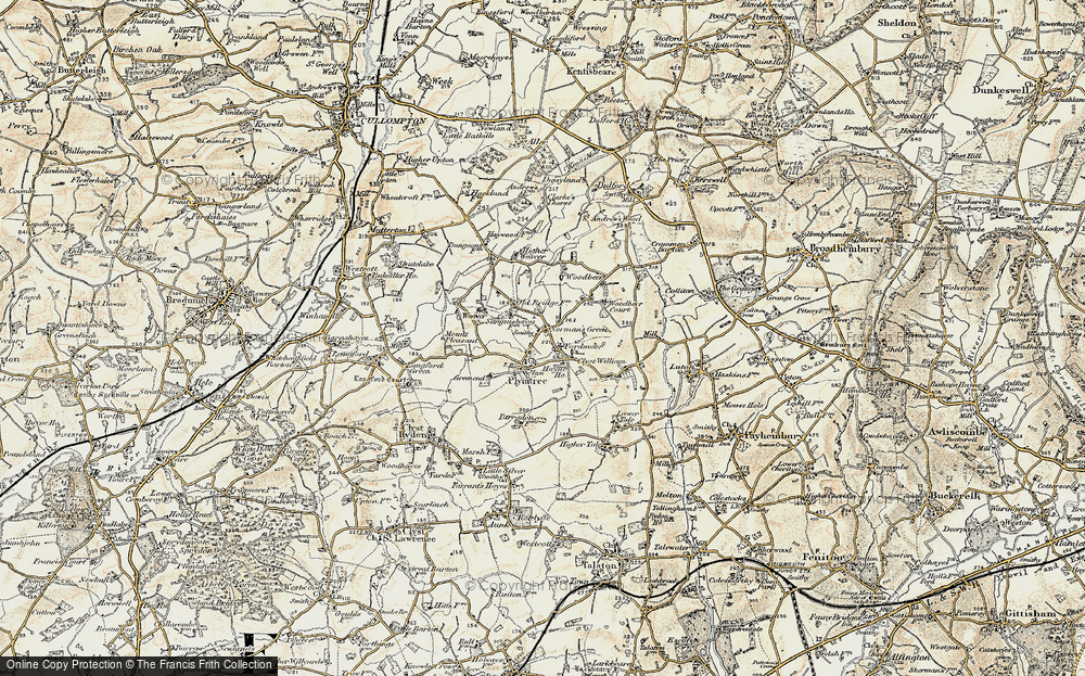 Old Map of Norman's Green, 1898-1900 in 1898-1900