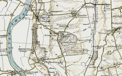 Old map of Normanby in 1903