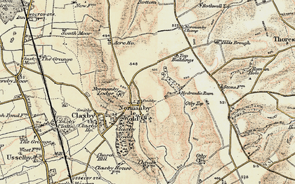 Old map of Normanby le Wold in 1903-1908