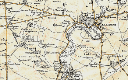 Old map of Normanton in 1897-1899