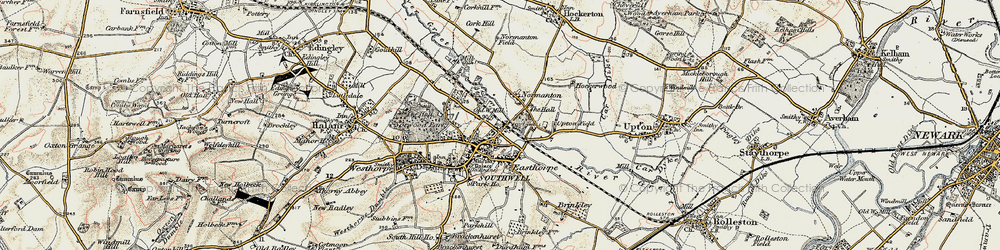 Old map of Normanton in 1902-1903