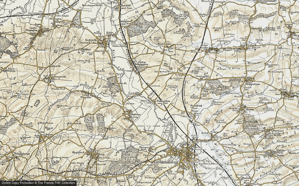Old Map of Normanton on Soar, 1902-1903 in 1902-1903