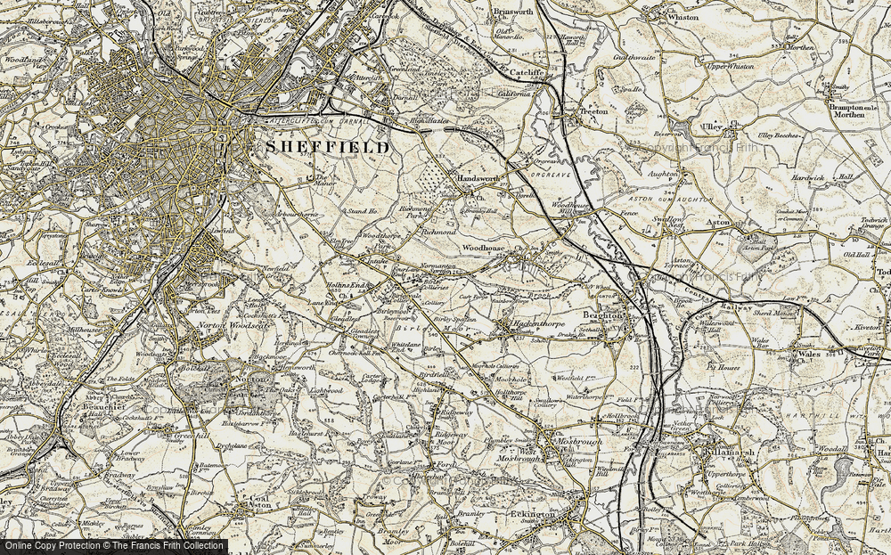 Old Map of Normanton Spring, 1902-1903 in 1902-1903