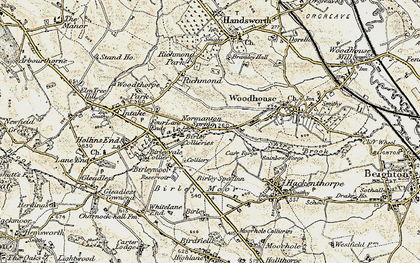 Old map of Normanton Spring in 1902-1903