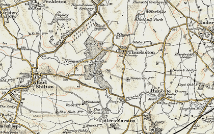 Old map of Normanton Turville in 1901-1903