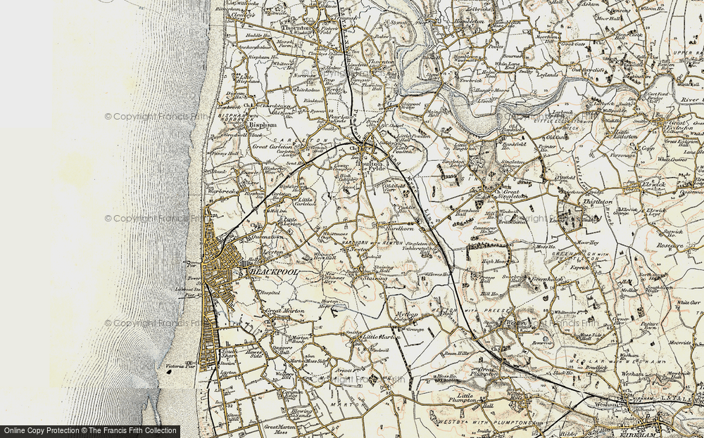 Old Map of Normoss, 1903-1904 in 1903-1904