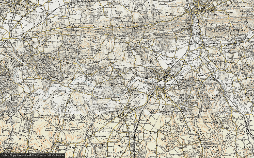 Old Map of Norney, 1897-1909 in 1897-1909