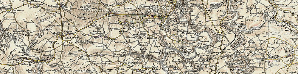 Old map of Norris Green in 1899-1900