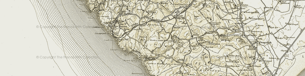 Old map of Morroch Bay in 1905
