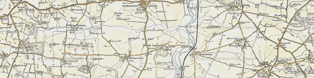 Old map of North Aston in 1898-1899