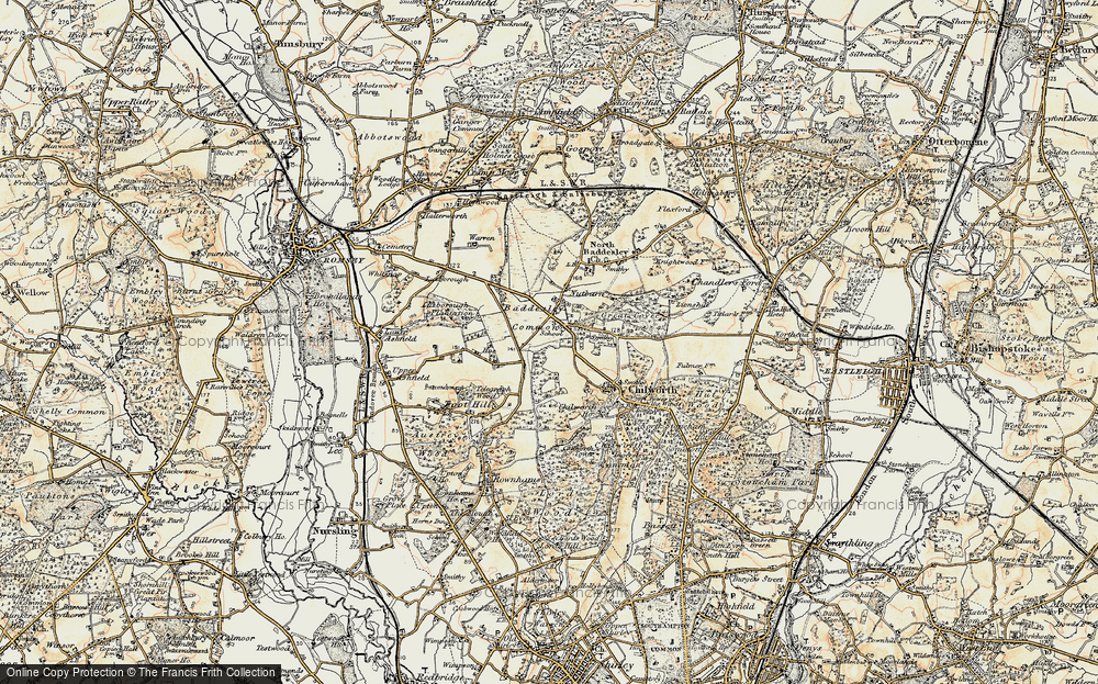 Old Map of North Baddesley, 1897-1909 in 1897-1909