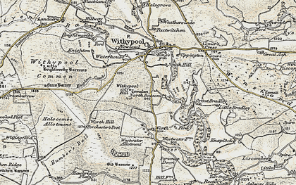 Old map of Worth in 1900