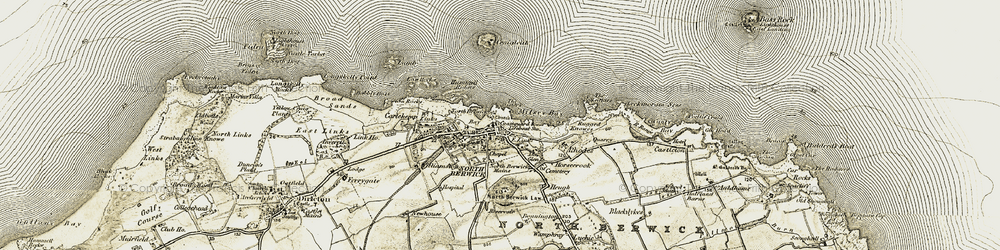 Old map of Leckmoram Ness in 1901-1906