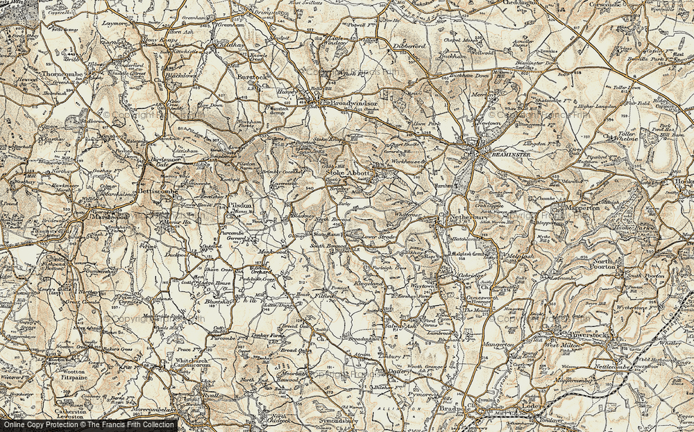 Old Map of North Bowood, 1898-1899 in 1898-1899