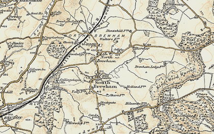 Old map of North Brewham in 1897-1899