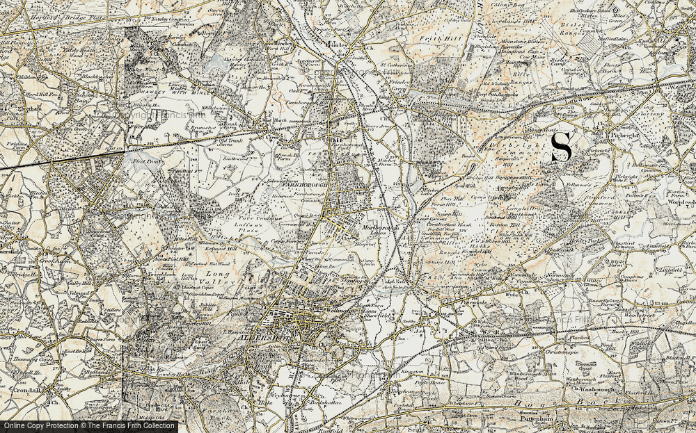 Old Map of North Camp, 1898-1909 in 1898-1909