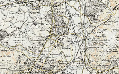 Old map of North Camp in 1898-1909