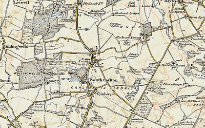 Old map of Black Screed in 1902-1903