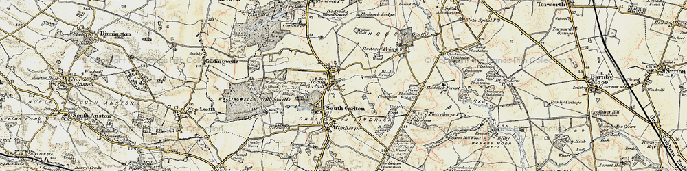 Old map of North Carlton in 1902-1903