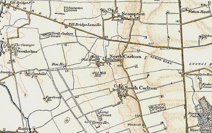 Old map of North Carlton in 1902-1903