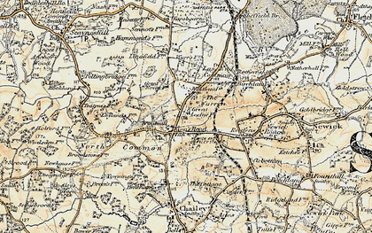 Old map of North Chailey in 1898