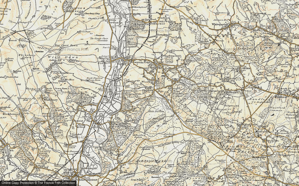 Old Map of North Charford, 1897-1909 in 1897-1909