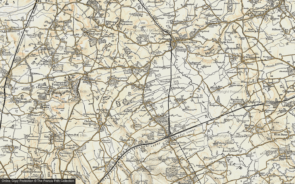 Old Map of North Cheriton, 1899 in 1899