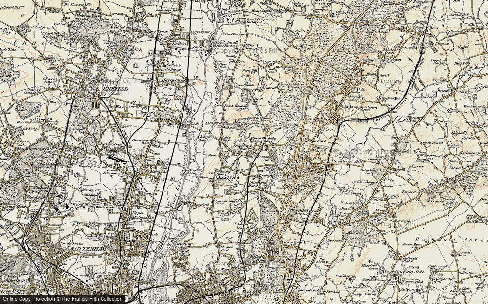 Old Map of North Chingford, 1897-1898 in 1897-1898