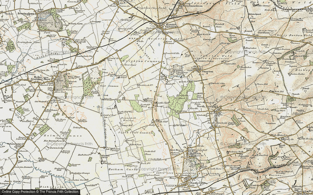 Old Map of North Cliffe, 1903 in 1903
