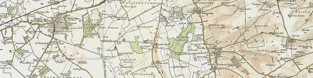 Old map of North Cliffe in 1903