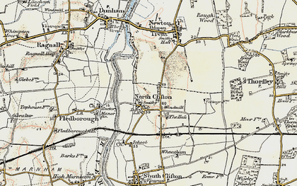 Old map of North Clifton in 1902-1903