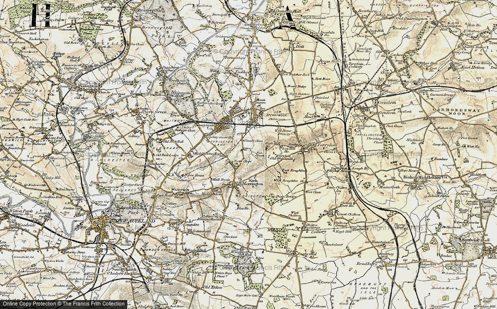 Old Map of North Close, 1903-1904 in 1903-1904