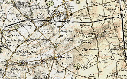 Old map of North Close in 1903-1904