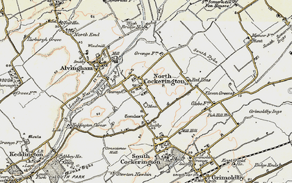 Old map of North Cockerington in 1903