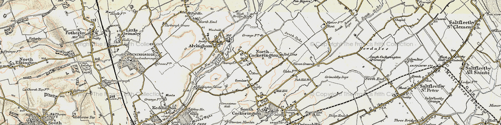 Old map of North Cockerington in 1903