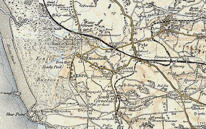 Old map of North Cornelly in 1900-1901