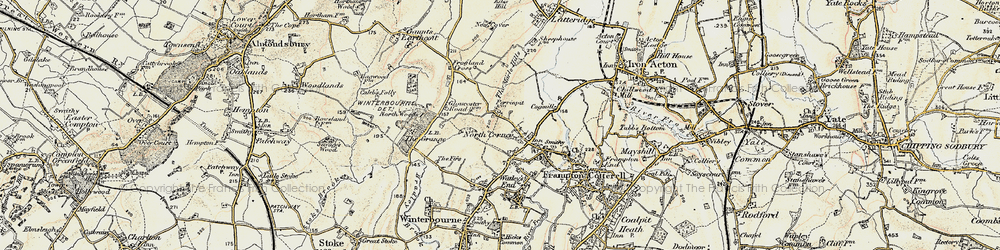 Old map of North Corner in 1899