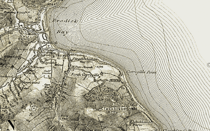 Old map of North Corriegills in 1905-1906