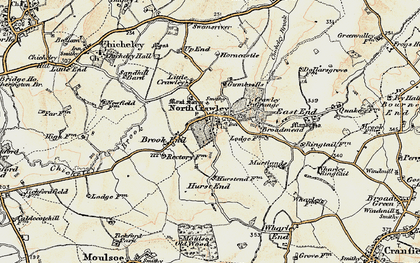 Old map of Hurst End in 1898-1901
