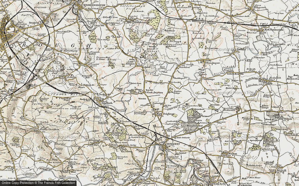 Old Map of North Deighton, 1903-1904 in 1903-1904