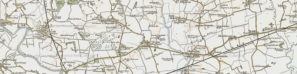 Old map of North Duffield in 1903