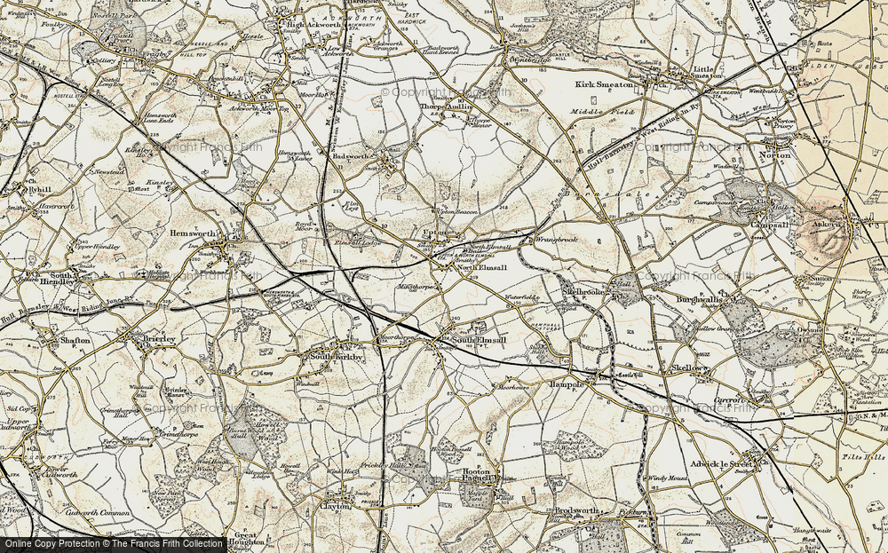 Old Map of North Elmsall, 1903 in 1903