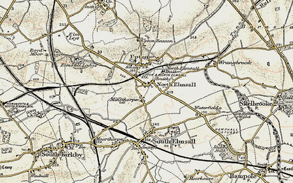 Old map of North Elmsall in 1903
