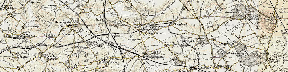 Old map of North Elmsall in 1903