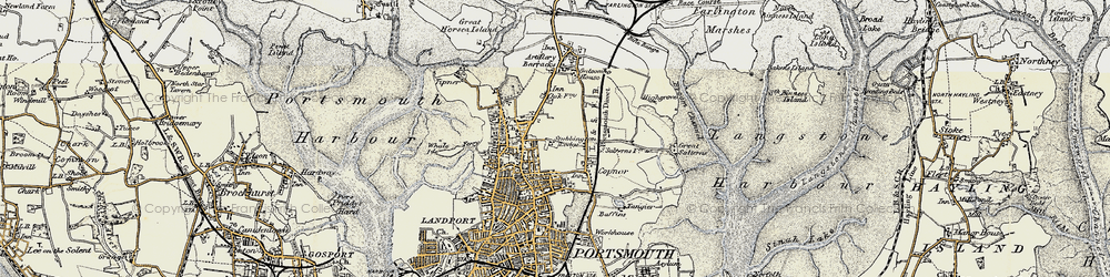 Old map of North End in 1897-1899