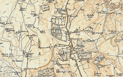 Old map of Blackpatch Hill in 1898