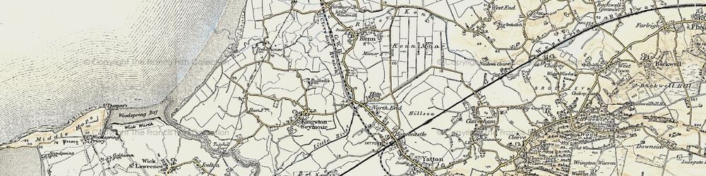 Old map of North End in 1899